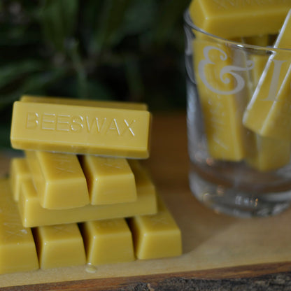 100% Pure British Beeswax Bar
