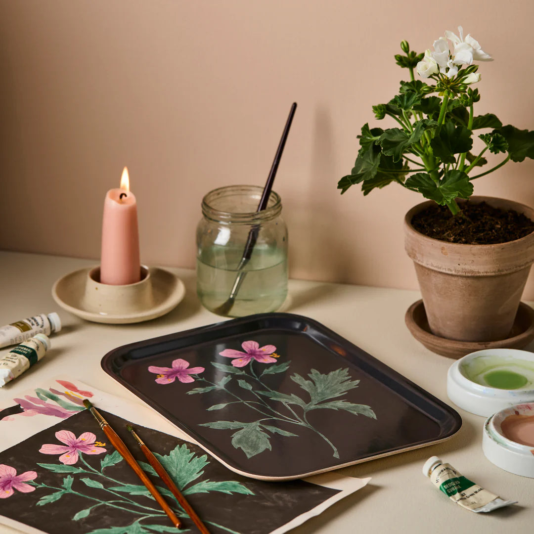 Geranium Tea Tray