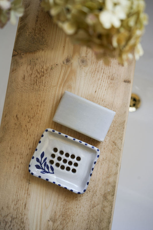 Hand Painted Botanical Soap Dish