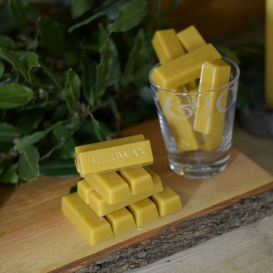 100% Pure British Beeswax Bar