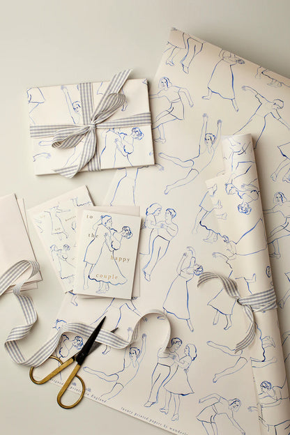 To The Happy Couple Dancing Wedding Greetings Card