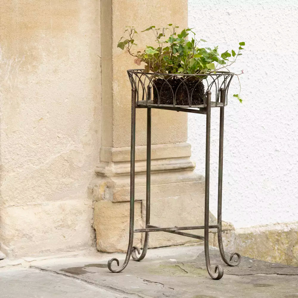 Raised Vintage Style Metal Planter on Legs
