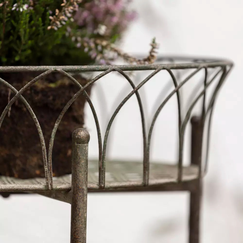 Raised Vintage Style Metal Planter on Legs
