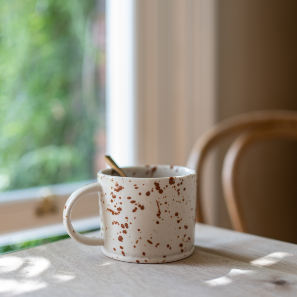 Hand Painted Stoneware Mugs - Cloud (Forest)