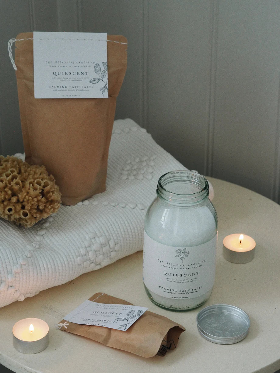 Quiescent 100% Natural Essential Oil Bath Salts