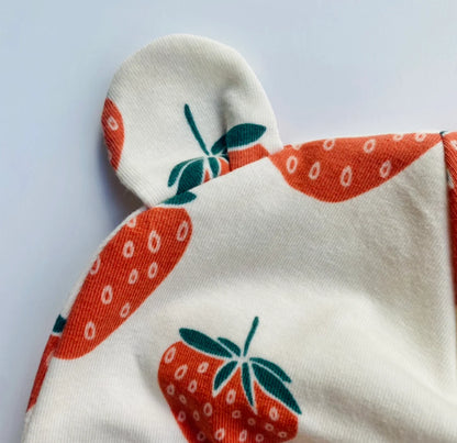 Baby Hats Strawberry Organic Cotton 0-3 Months