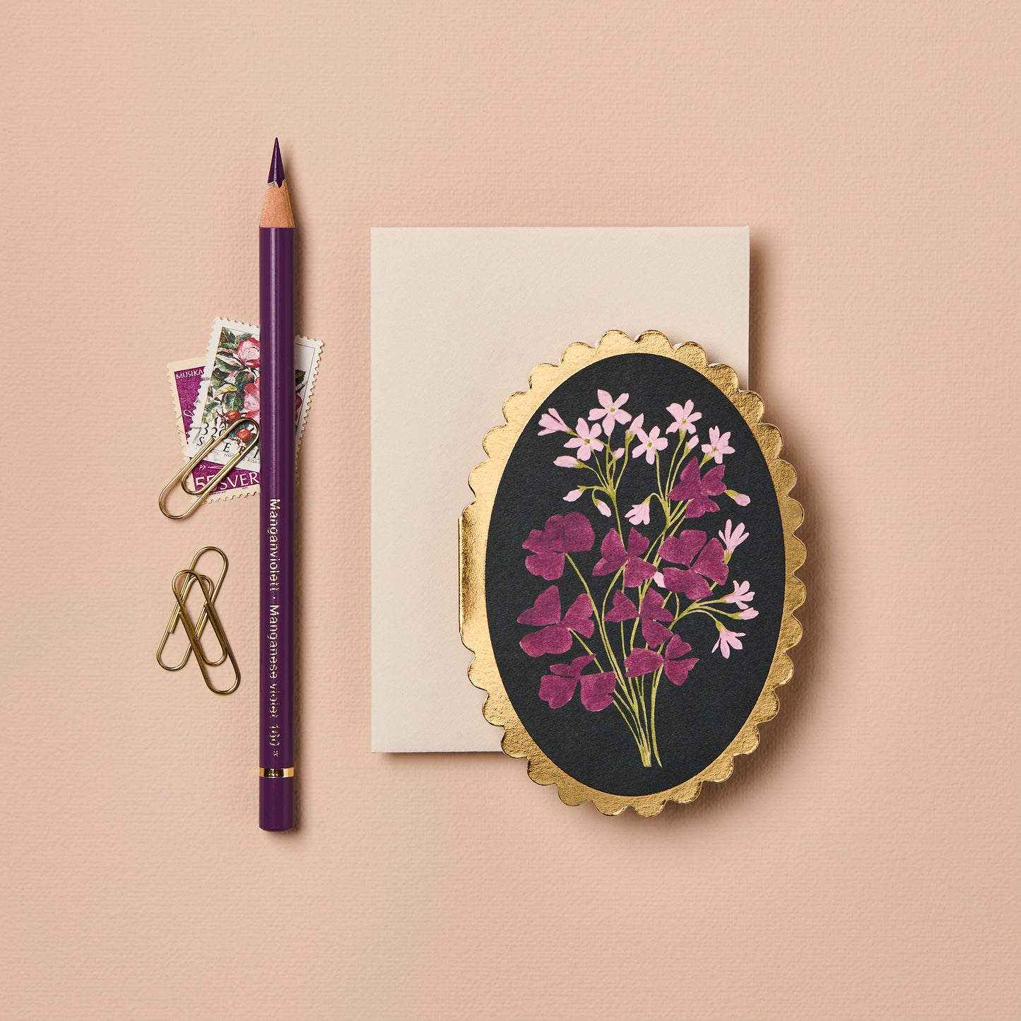 Oxalis Botanical Mini Card