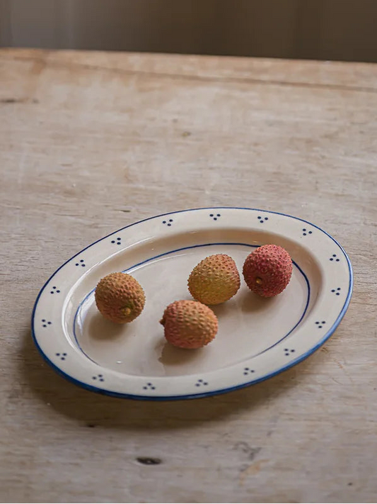 Small Oval Platter Blue The Breakfast Collection