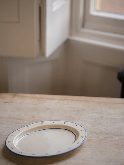 Small Oval Platter Blue The Breakfast Collection