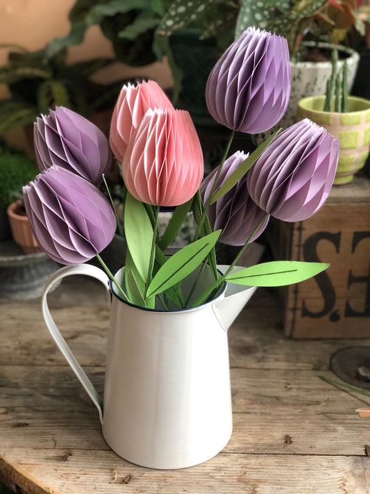 Honeycomb Paper Tulip Spring Flower Decorations