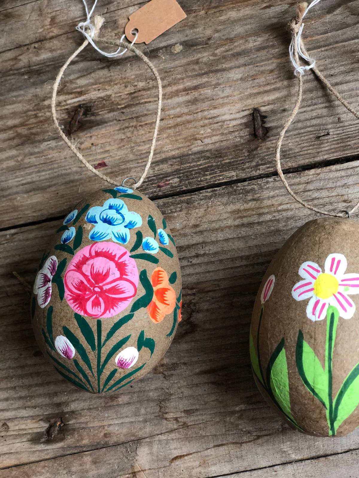 Kashmiri Hand Painted Easter Egg Decoration