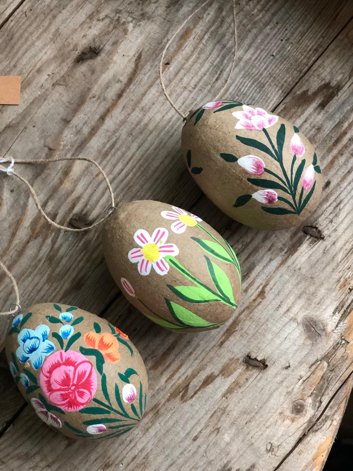 Kashmiri Hand Painted Easter Egg Decoration