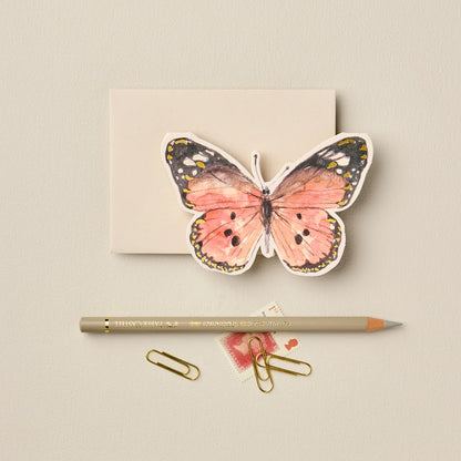 Orange Butterfly Mini Card