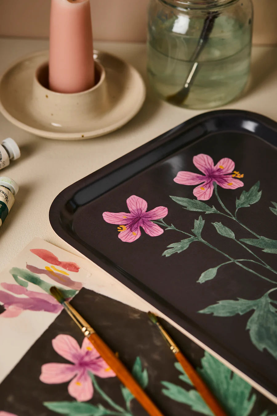 Geranium Tea Tray