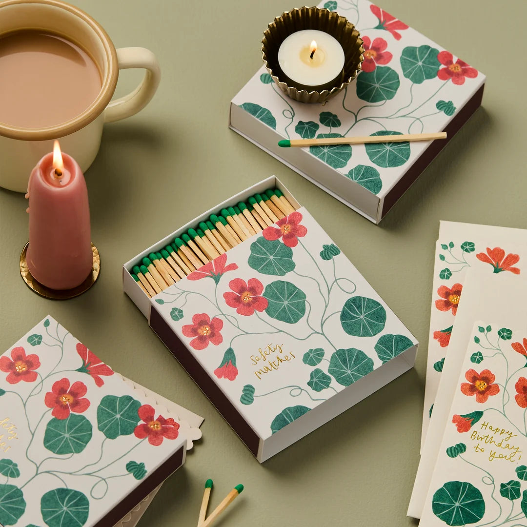 Wanderlust Paper Co. Nasturtium Matches Square Safety Matches