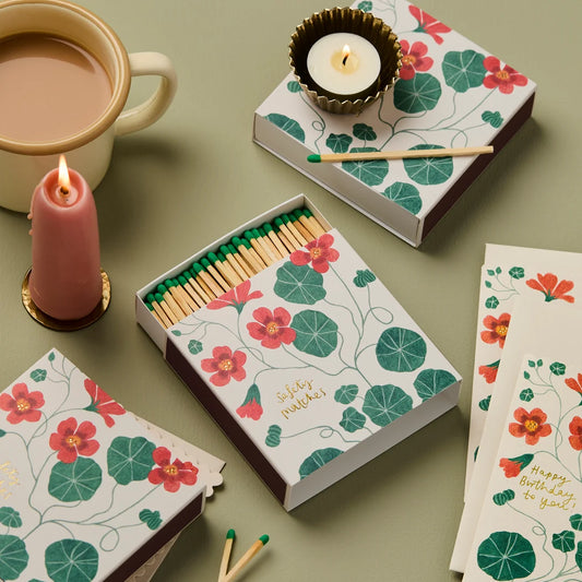 Wanderlust Paper Co. Nasturtium Matches Square Safety Matches