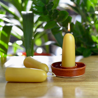 Beeswax Pine Tree Christmas Candles