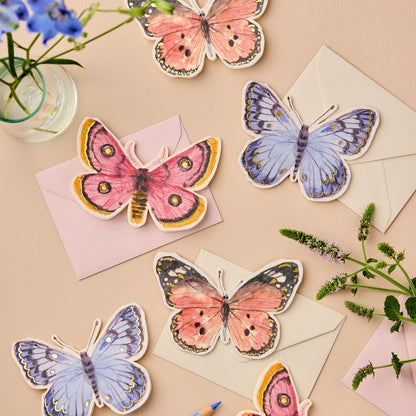 Blue Butterfly Mini Card