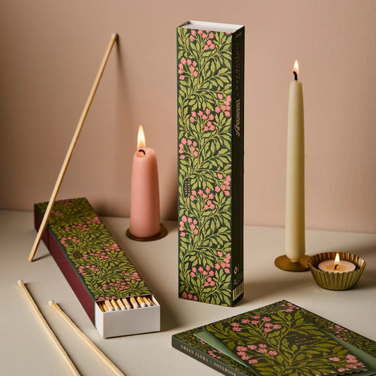 Wanderlust Paper Co. Green Flora Long - Safety Matches