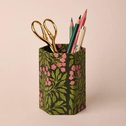 Green Flora Pen Pot by Wanderlust Paper Co