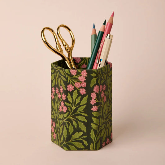 Green Flora Pen Pot by Wanderlust Paper Co