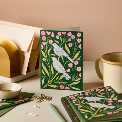 Love Birds With Love Card