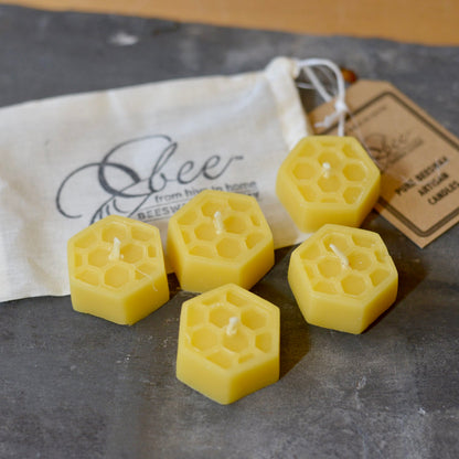 Beeswax Hand Made Honecomb Tealight Candles