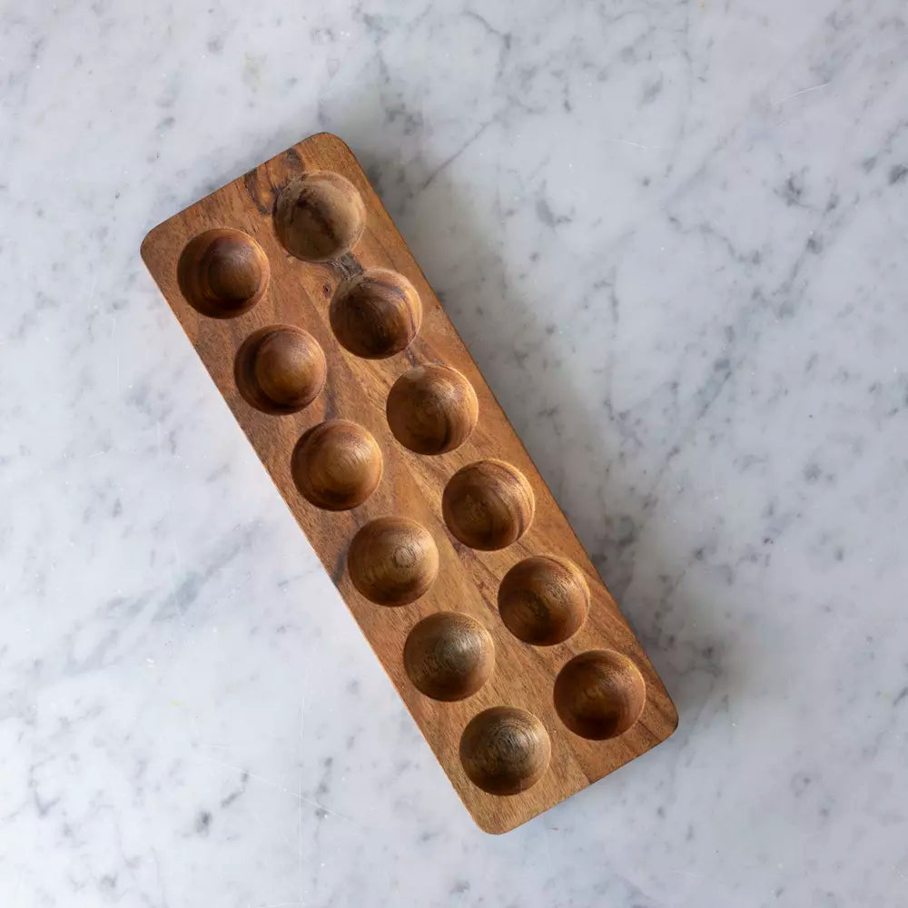 Acacia Wooden Egg Tray