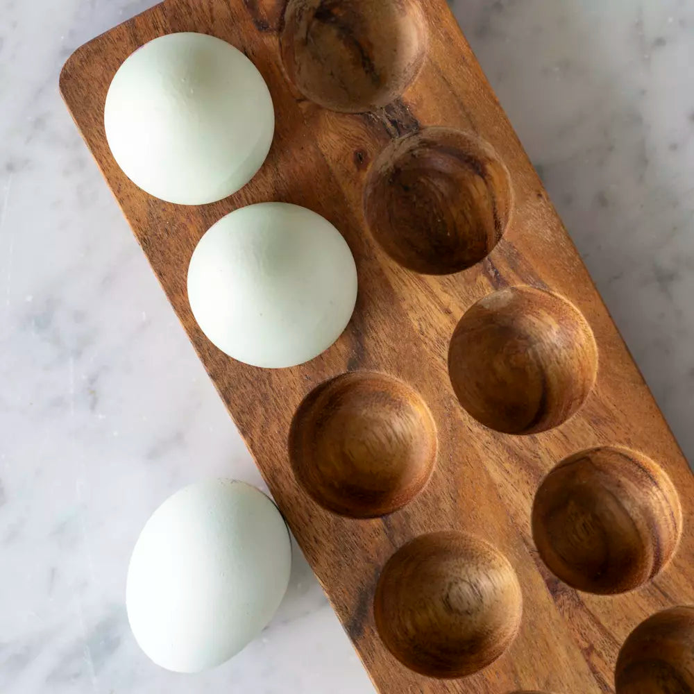 Acacia Wooden Egg Tray