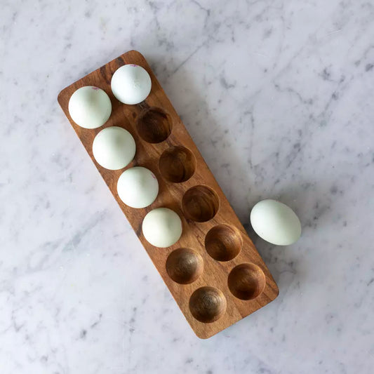 Acacia Wooden Egg Tray