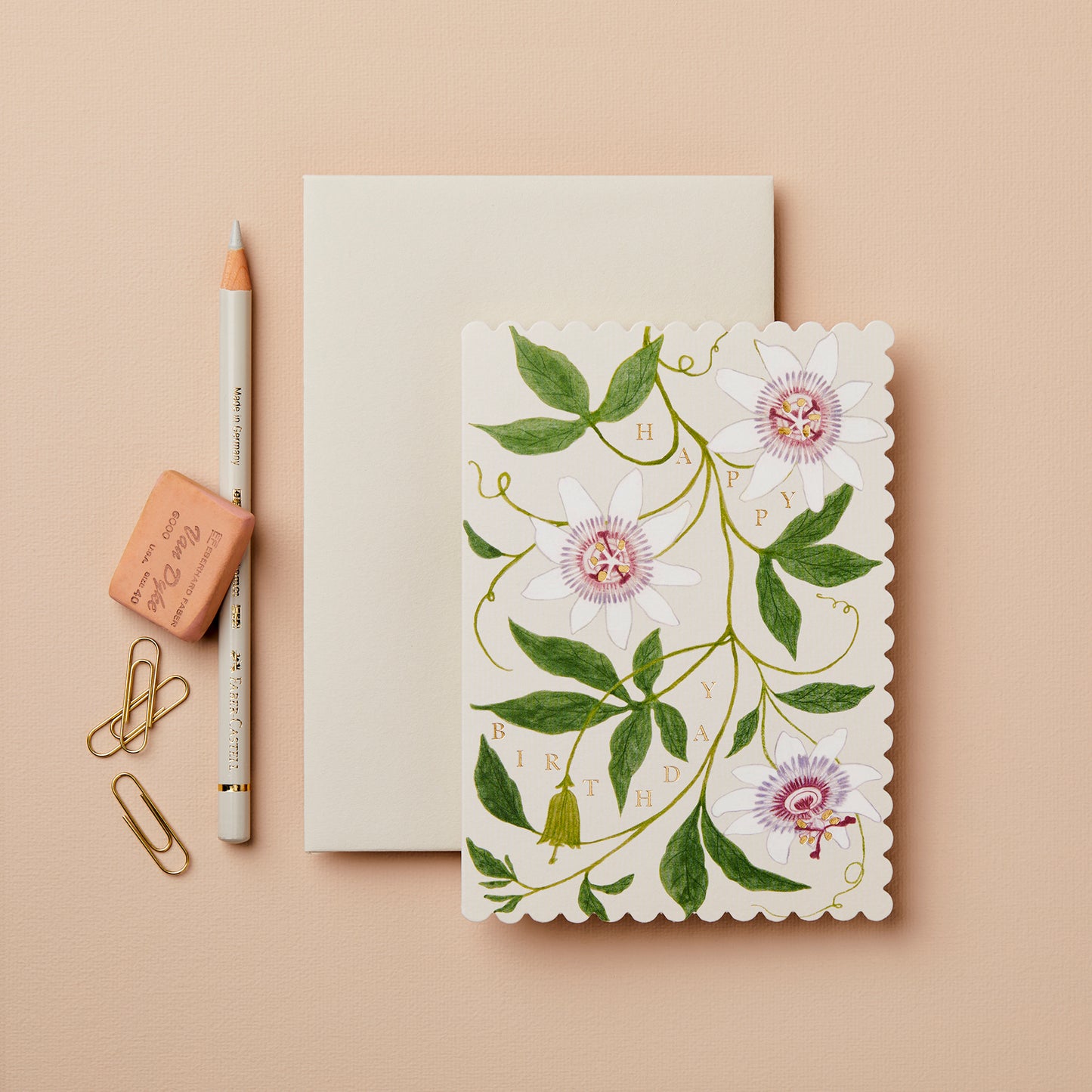 Passionflower Birthday Card