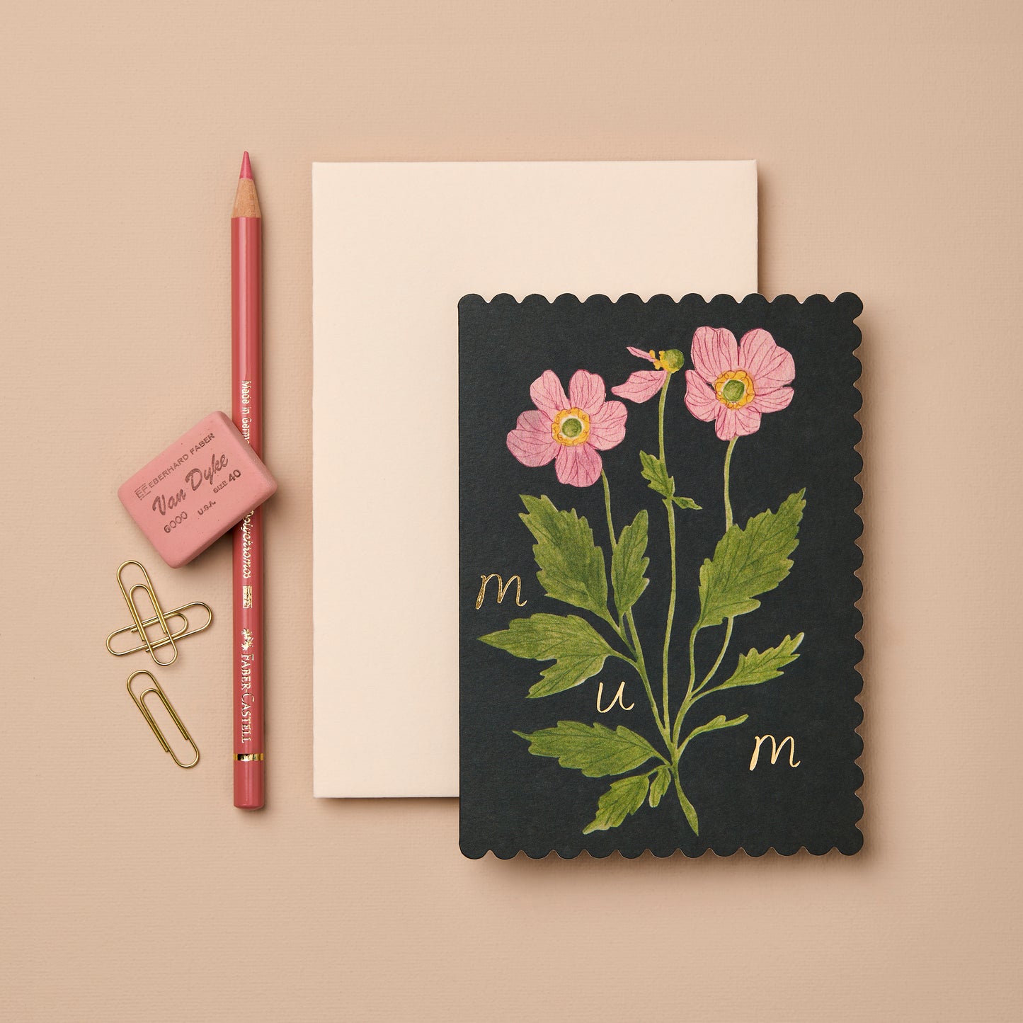 Anemones Botanical Mothers Day Card