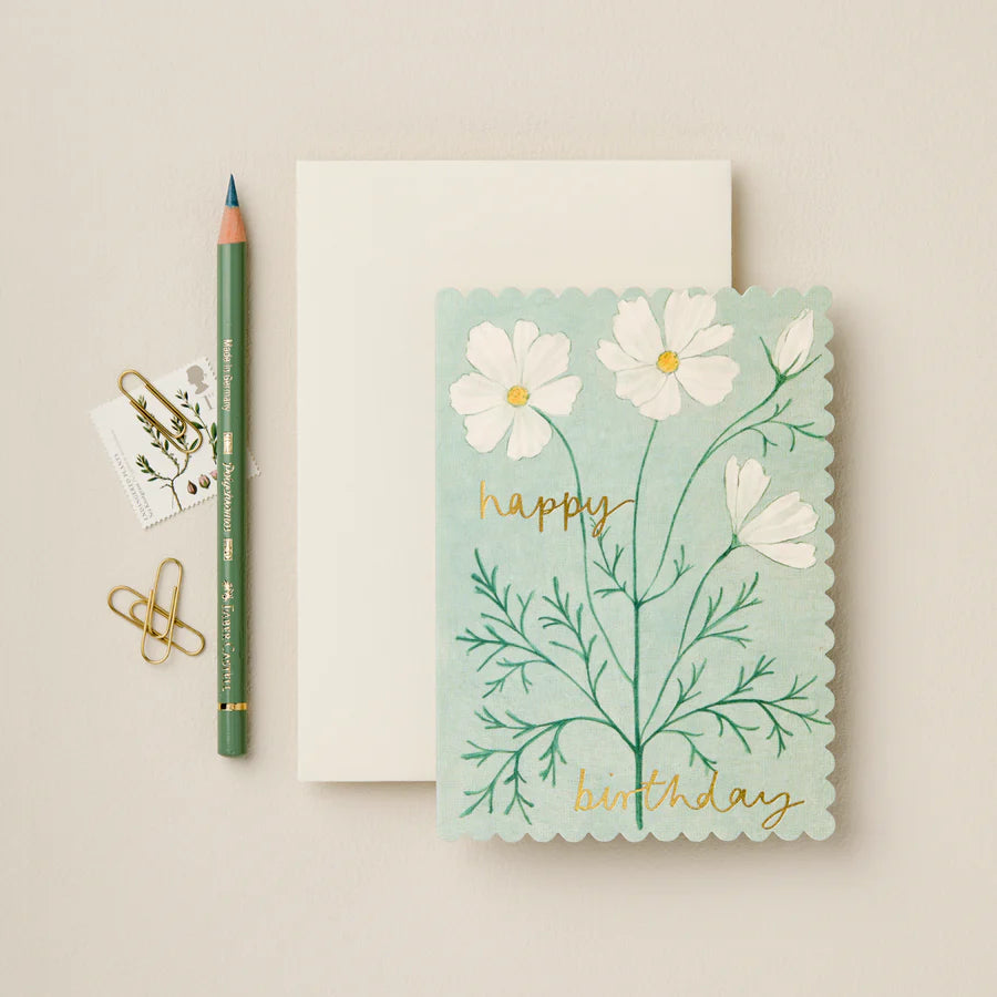 Cosmos Happy Birthday Card