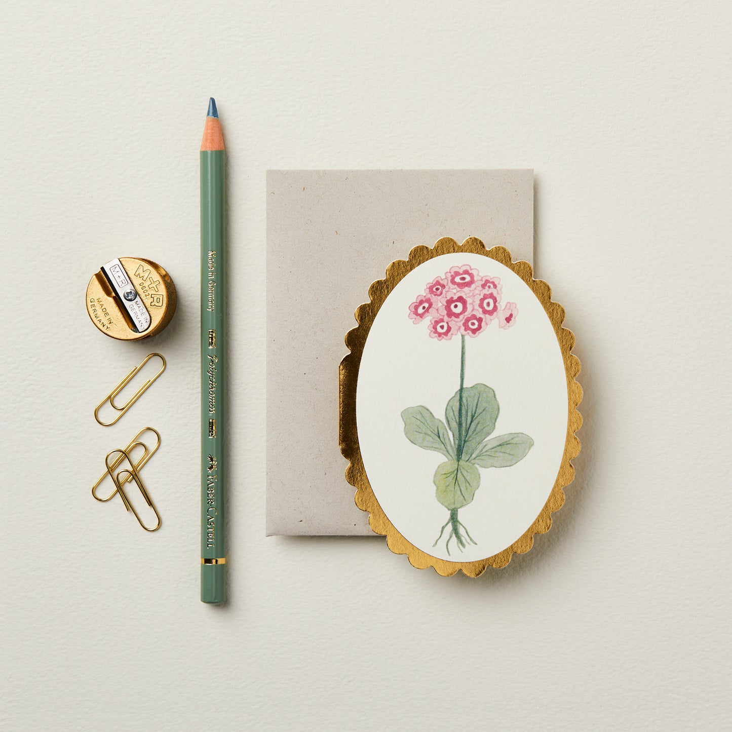 Auricula Botanical Mini Card