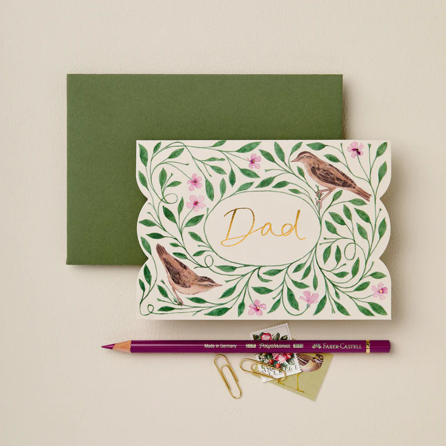 Spring Birds Dad Card Fathers Day