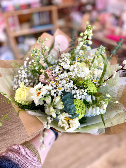 Spring Florist Choice Bouquet - Greens, Creams & Neutrals