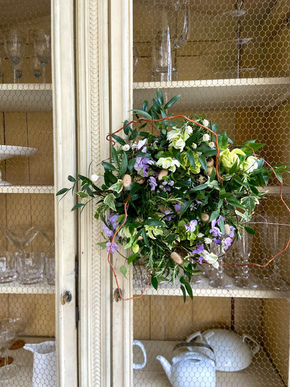 Spring Workshop - Wild Easter Planted Wreath/ Table Centrepiece At Ash House Somerset