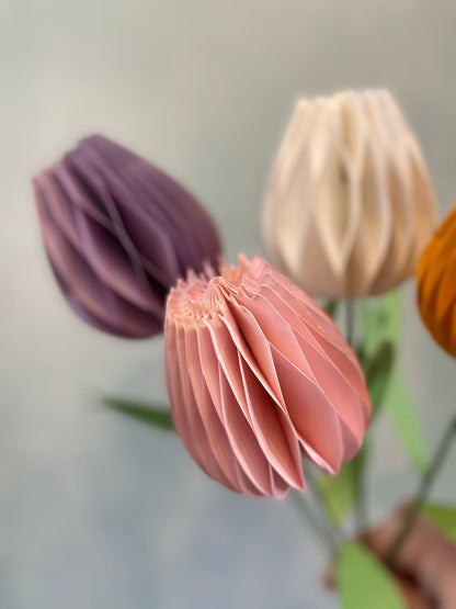 Honeycomb Paper Tulip Spring Flower Decorations
