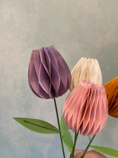 Honeycomb Paper Tulip Spring Flower Decorations