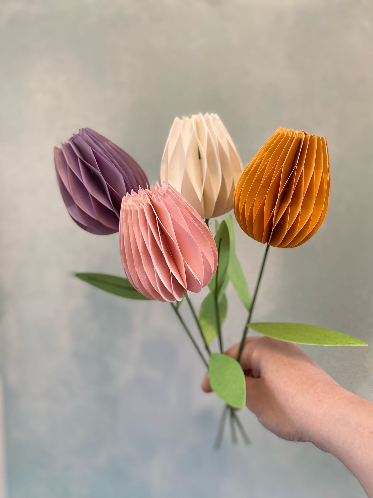 Honeycomb Paper Tulip Spring Flower Decorations