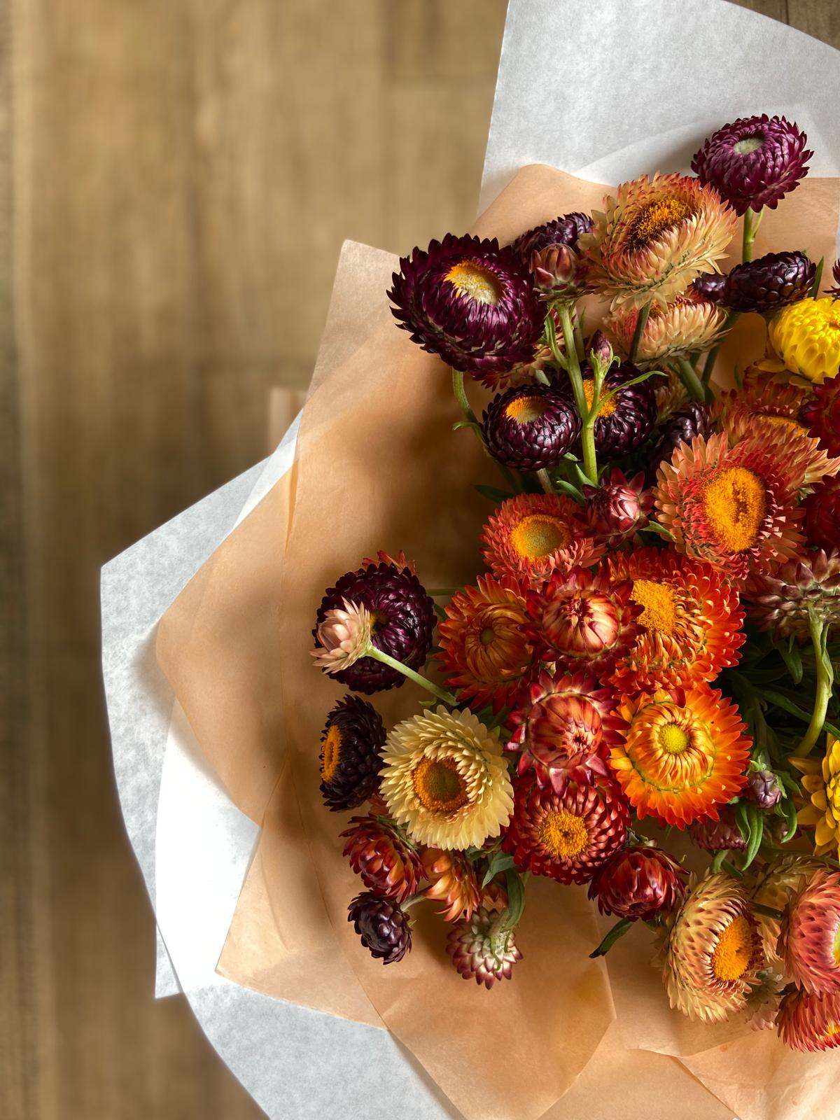 An Armful of Straw Flowers