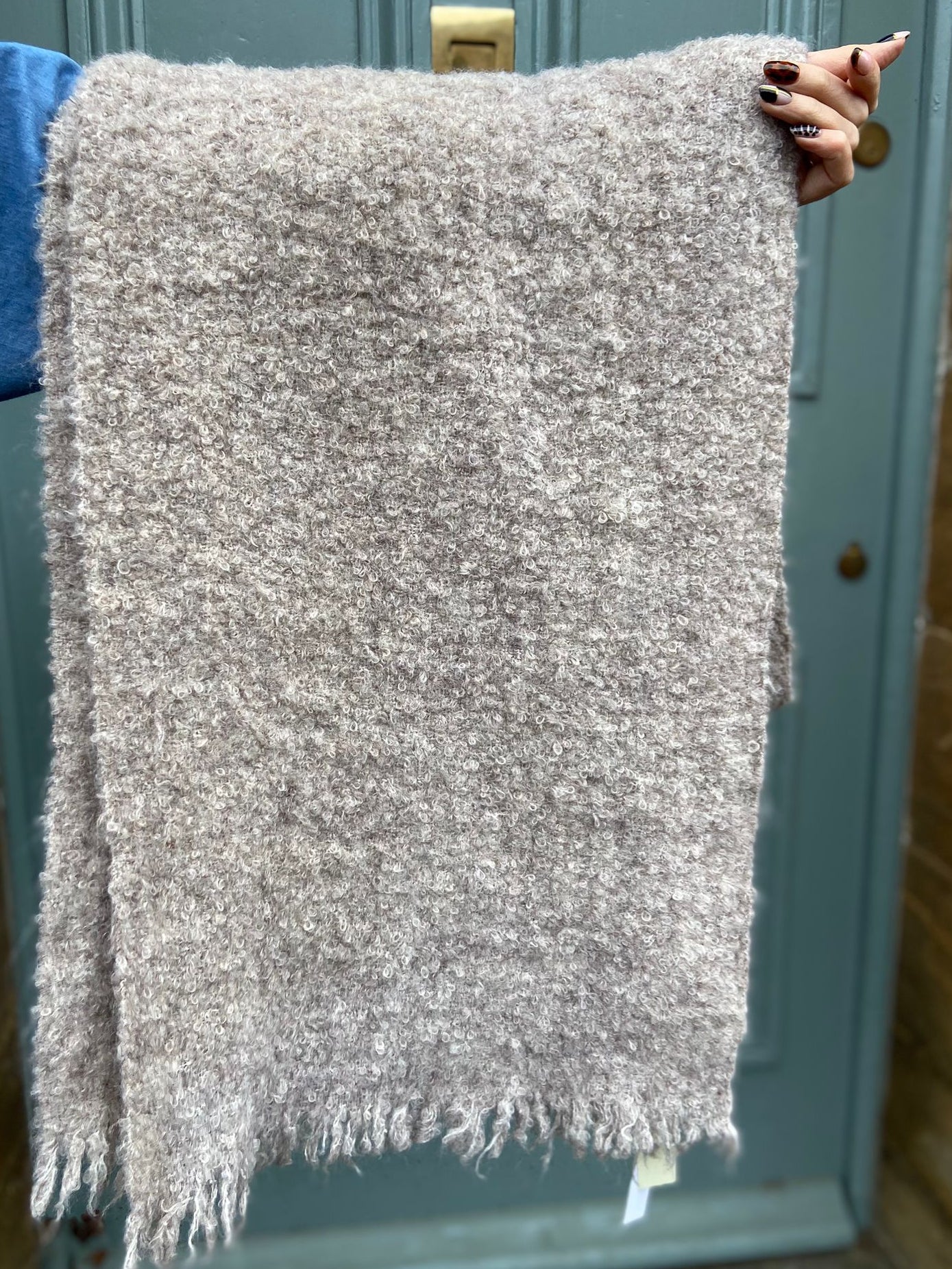 Teddy Super Soft Cosy Scarf, Cream