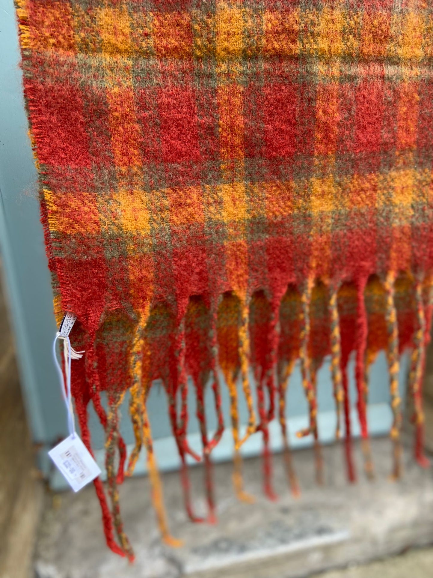 Tartan Super Soft Cosy Scarf, Autumn