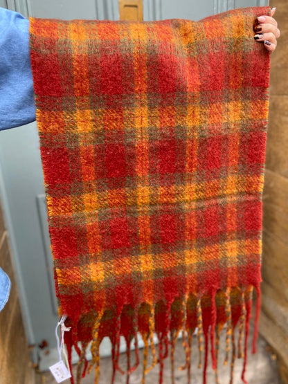 Tartan Super Soft Cosy Scarf, Autumn