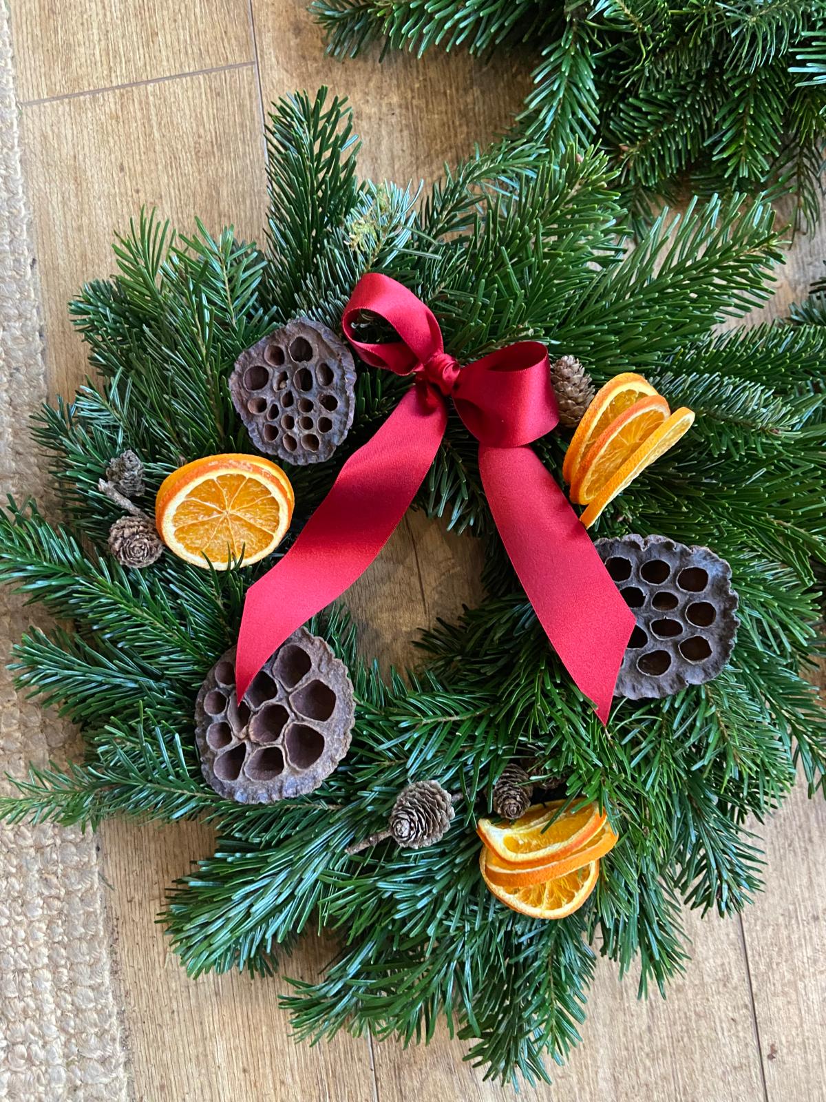 Christmas Classic Grave Wreath