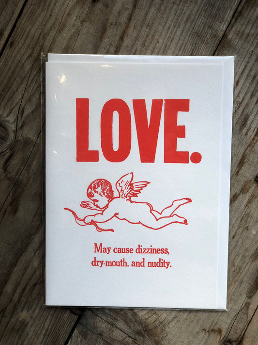 LOVE. Cherub Card