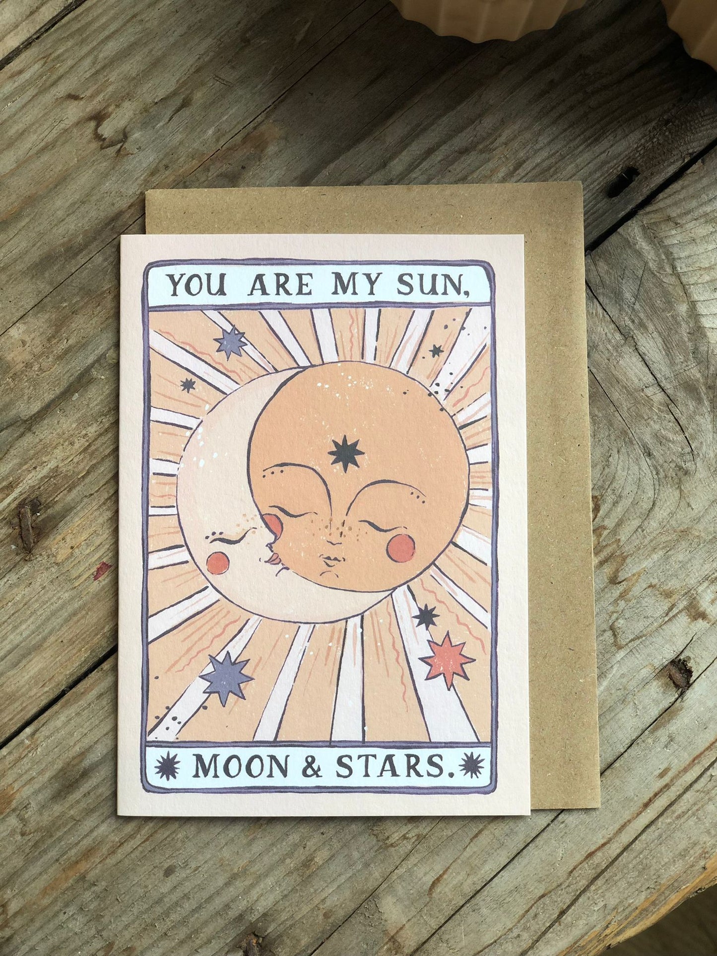 You Are My Sun, Moon & Stars Valentines Love Card