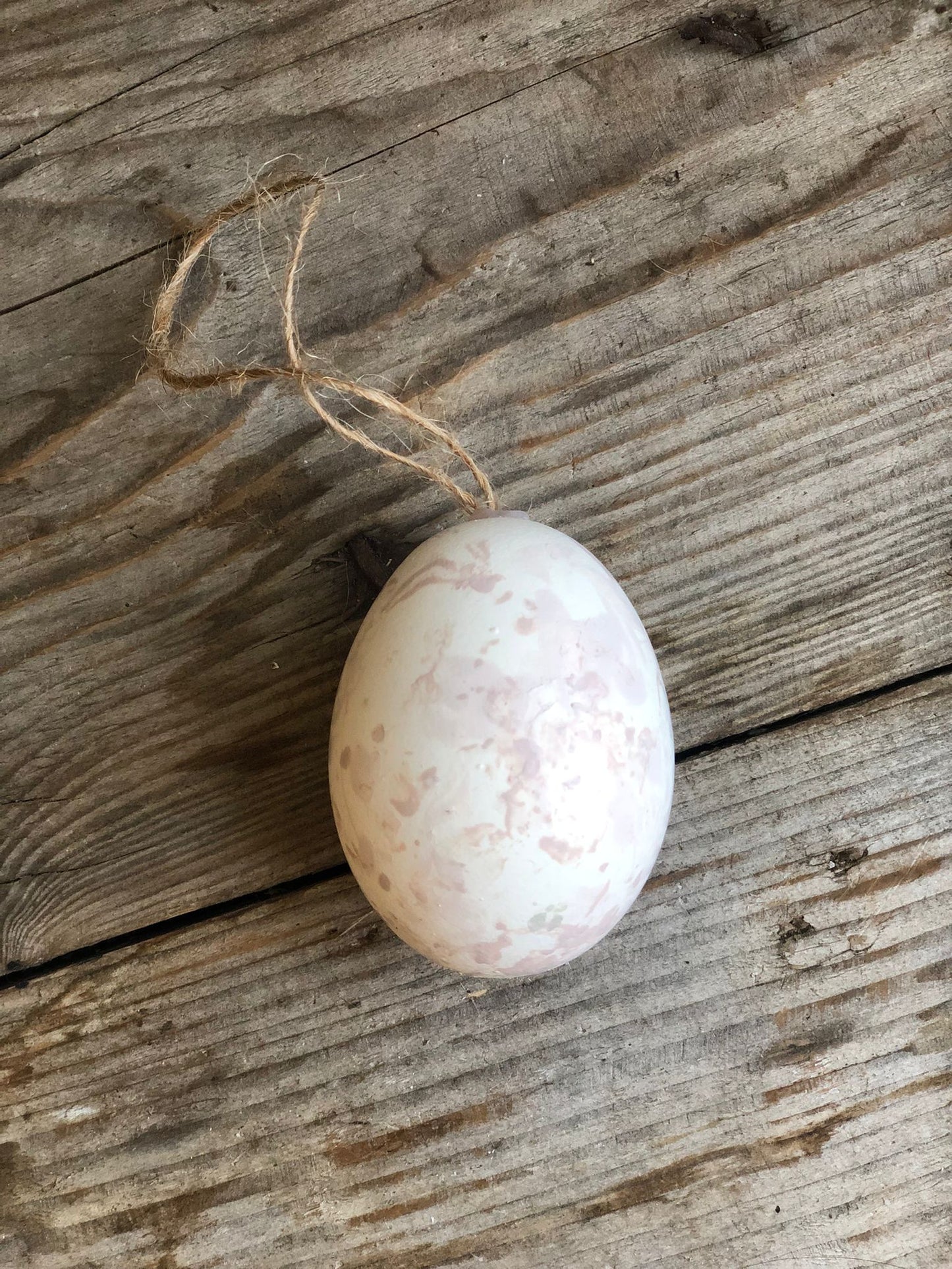 Real Hen Egg Marbled Easter Decorations