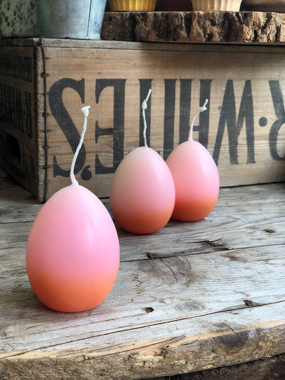 Ombre Easter Egg Shaped Candles