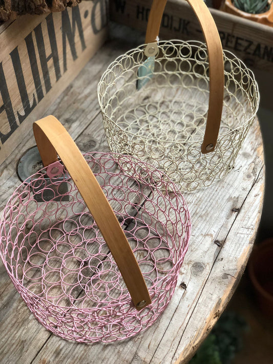 Easter Pastel Wire Baskets